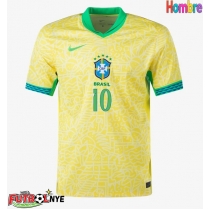Camiseta Brasil Rodrygo Goes #10 Primera Equipación Copa America 2024 manga corta